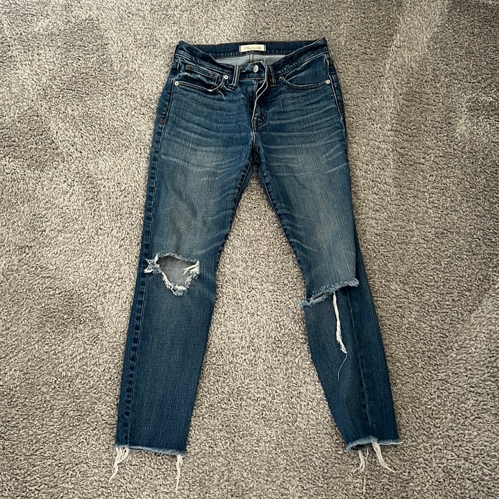 MADEWELL - 9” high rise skinny skinny crop